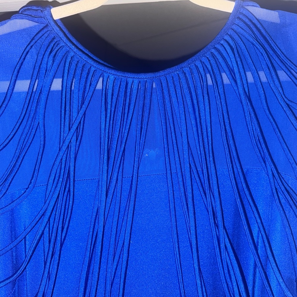 Fashion Nova All Eyes On Me Midi Dress - Royal blue Long Sleeve Bodycon Dress - Picture 4 of 6